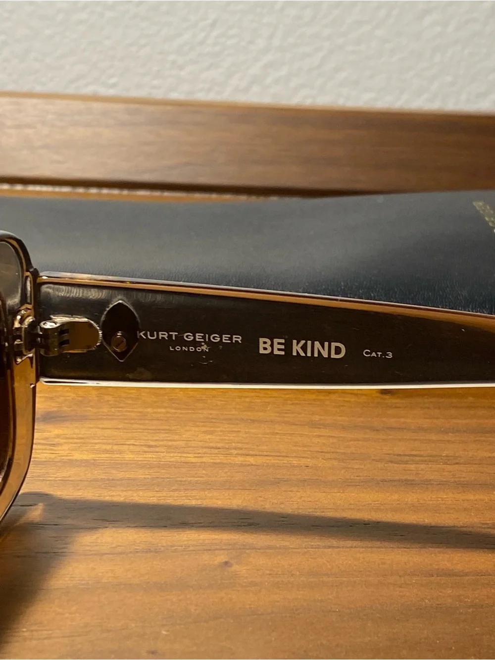 Kurt Geiger Transparent Brown Oversized Square Sunglasses
